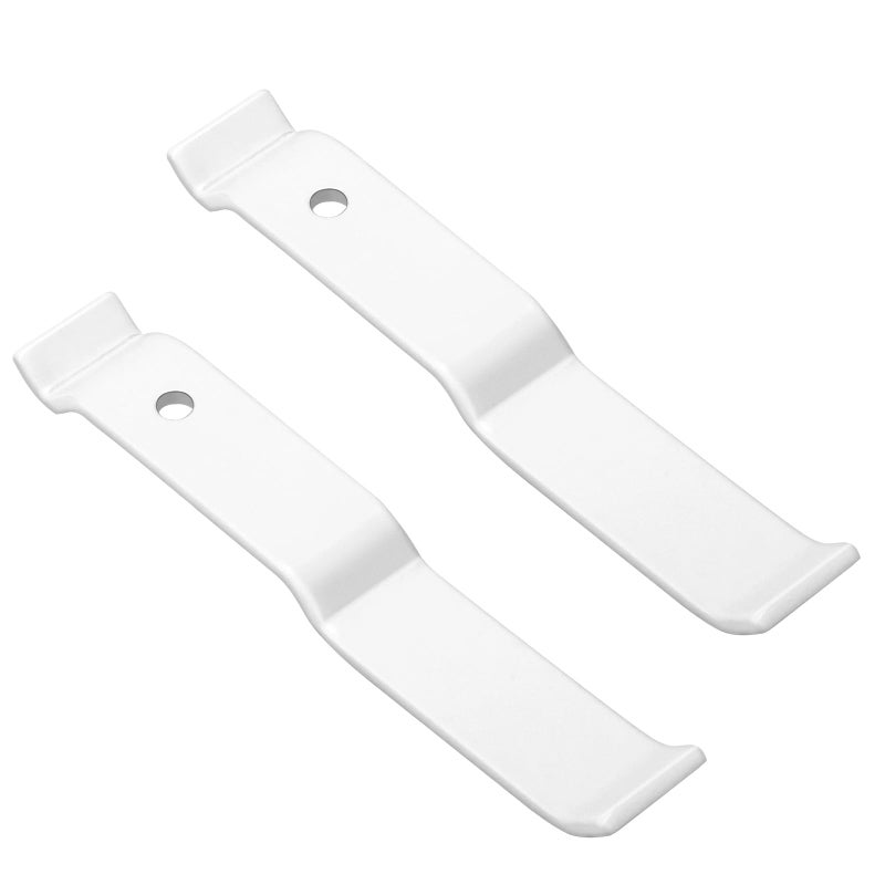 Trdzi White Wire Shelf Corner Support Bracket Replacement for ClosetMaid Shelf - Adjustable Ventilated Wire Closet Shelving Accessories Support Brackets for Wire Shelving Corner Support, 2 Pack - Image 1